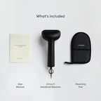 Steamery Handheld Clothes Steamer Cirrus X, 1200W, Steam Output 20g/min, Heat up in 20 Seconds, Portable, Minimalistic, Scandinavian design, Black