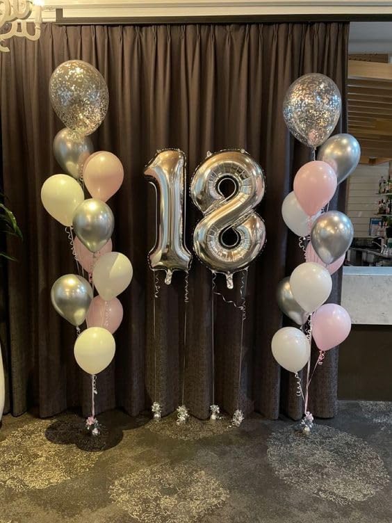 Sliver Number 9 Balloon 40 Inch - Image 2