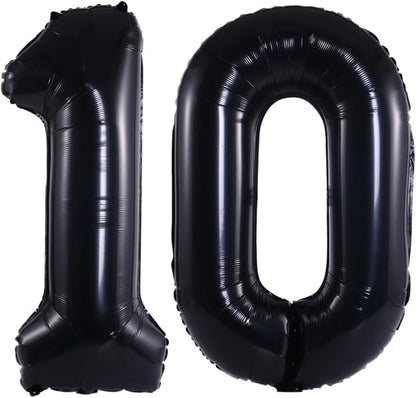 Number 10 Balloon Foil Mylar Balloons by YPSelected