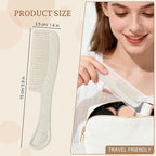 Combs in Bulk Individually Wrapped, 100 Pack Disposable Hair Combs for Hotel, Salon, Home Care and Travel (Wheat)