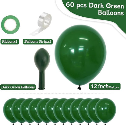 Green Latex Balloons, Graduation, Baby Shower, Christmas Party Decorations - Image 2