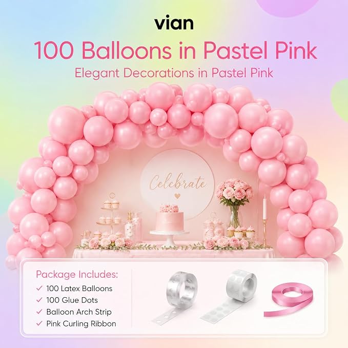 Balloons 100 Pack 12 Inch – Latex Party Balloons - Image 2
