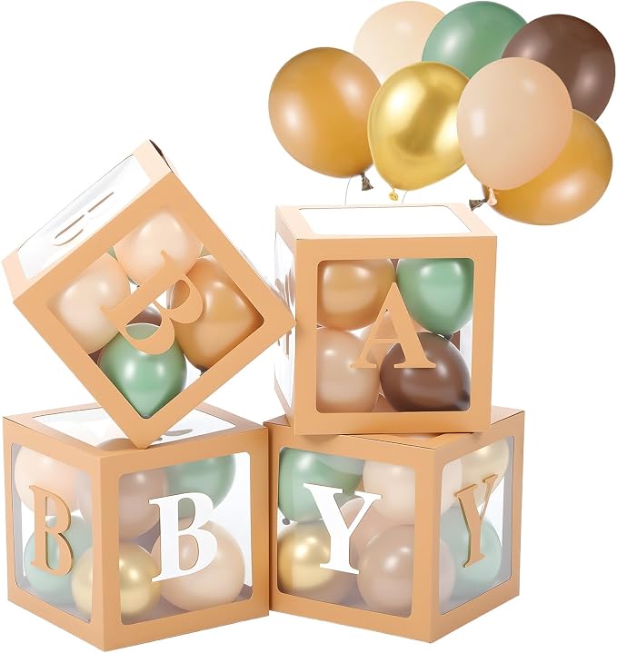 Zhanmai baby Boxes for Bear Baby Shower Decoration by Zhanmai
