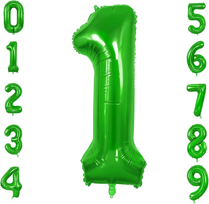 Number 1 Balloons for 1th Birthday Party Decorations, 0-100 Large No.1 Balloons by Joycard