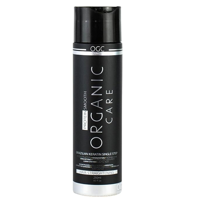Brazilian Keratin Treatment Complex Blowout - Organic Care Cosmetics - 8.5 fl oz (250ml) - Hair Straightening
