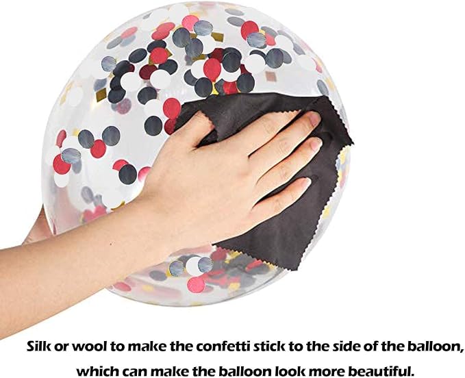 62Pcs Red and Black Balloons Kit - Image 5