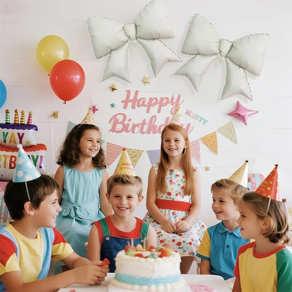 4pcs Jumbo Oversized Ribbon Balloons Coquette Bow Balloons Bow Party Coquette - Image 6