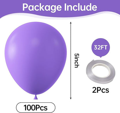 Purple Balloons, Birthday Decoration, Wedding Party, Baby Shower Decorations - Image 2