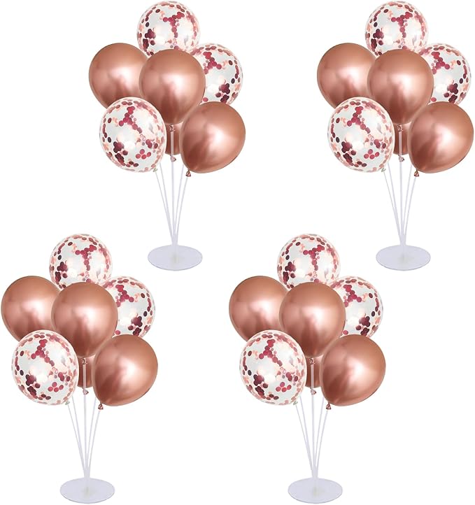 4 Set Balloon Stand Kit for Table Centerpieces by LOBUBT