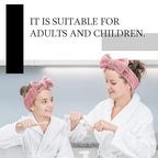 Hicarer 3 Pieces Towel Headbands for Women Makeup Spa Headband for Washing Face Shower (Light Pink)