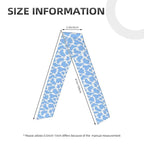 Boys Girls Sports Sweat Band, Multipurpose Long Head Ribbon for Sports Workout Spa, Fashion Light Blue Animal Cow Print Headdress Hand Decor