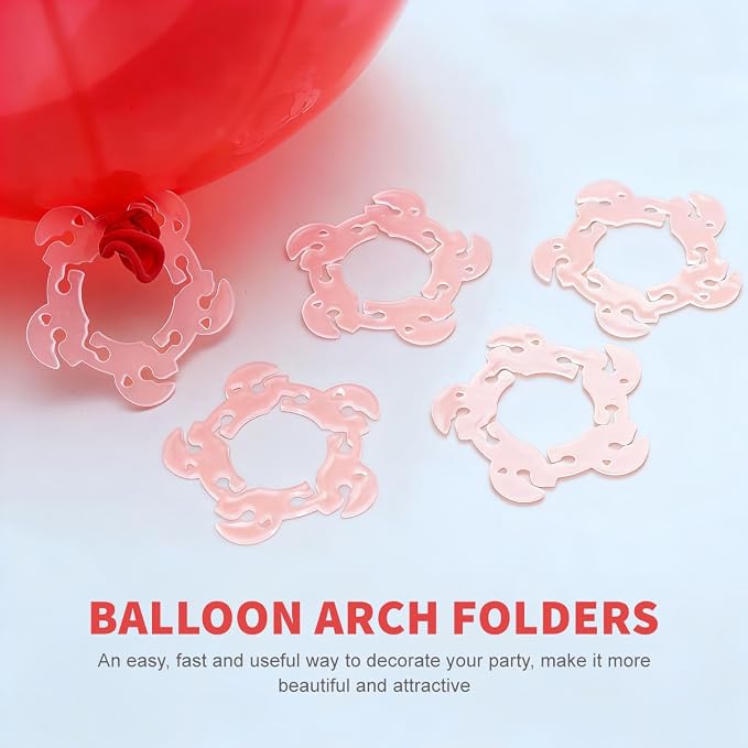 50 Pcs Balloon Arch Clips, Reusable Plastic Flower Shape Balloon Connectors - Image 5
