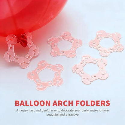 50 Pcs Balloon Arch Clips, Reusable Plastic Flower Shape Balloon Connectors - Image 5