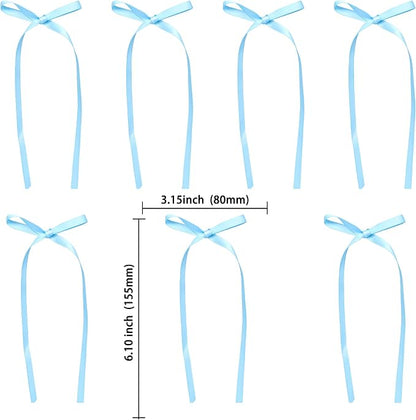 Ephlyn 30Pcs Bow Cupcake Toppers Valentine's Bowknot Ribbons Coquette Bow High - Image 2