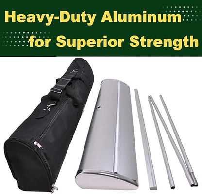 Custom Banner Pop up Banner Aluminum Deluxe Retractable Banner-Made in - Image 3