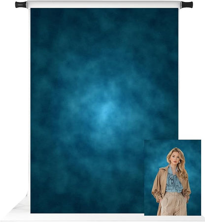 Kate 6.5x10ft Blue Abstract Photography Backdrop Portrait Backdrops by KateBackdropforPhotography