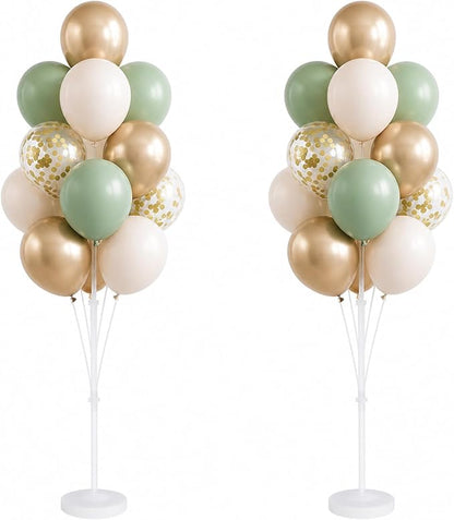 Sage Green Balloon Column Kit Set of 2 by IMISNO