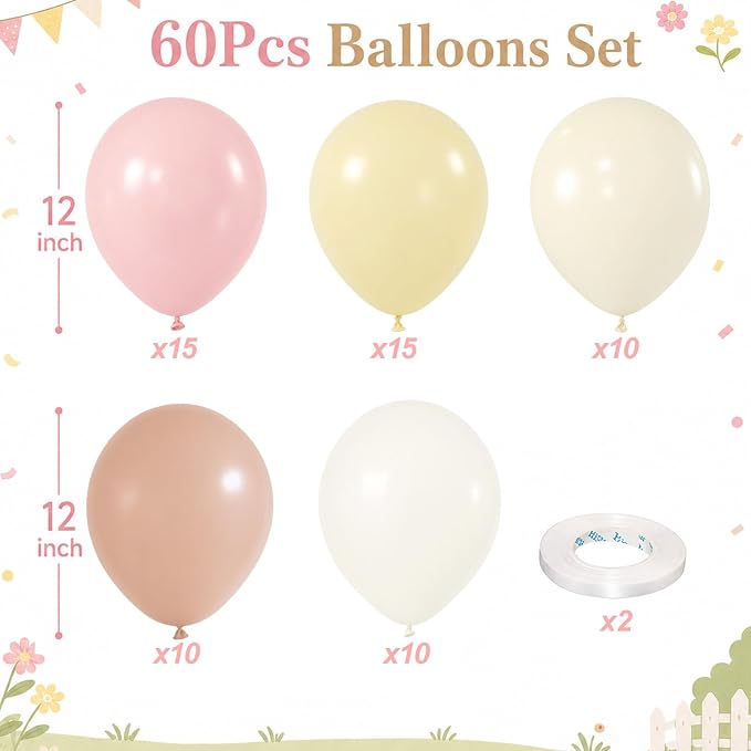 Pink and Yellow Balloons - Image 2