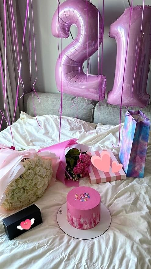 Number Balloons 25 Balloon 40 inch Pearl Pink - Image 2