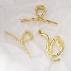Mehayi 3 PCS Metal Large Hair Claw Clips for Thick Heavy Hair, Big Non-Slip Hair Catch Barrette Jaw Clamp, Strong Hold Claw Barrettes for Long Hair, Fashion Hair Styling Accessories for Women Girls