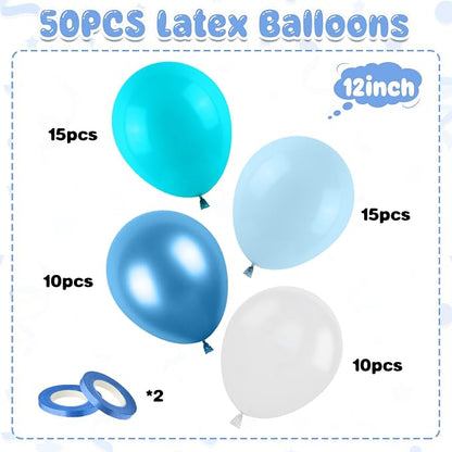 Teal Blue Balloons - Image 2