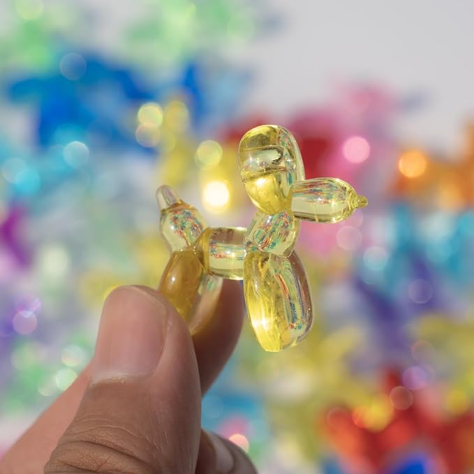 Yopcuvi 80 PCS Mini Balloon Dog Sculpture Keychain | Nine Colors Randomly Mixed - Image 5