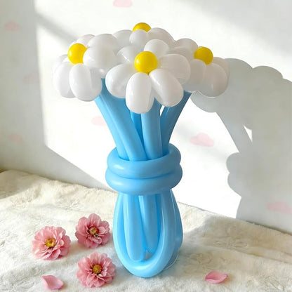 260 Light Blue Long Balloons for Balloon Garland Thickening Skinny Latex - Image 7