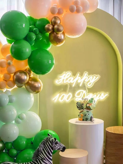 FOTIOMRG Green Balloons 12 inch, 50 Pack Green Latex Party Balloons Helium - Image 3