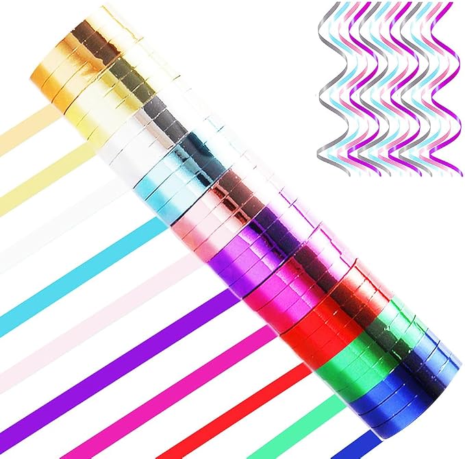 30 Rolls Glossy Metallic Curling Ribbons by PendantofLuck