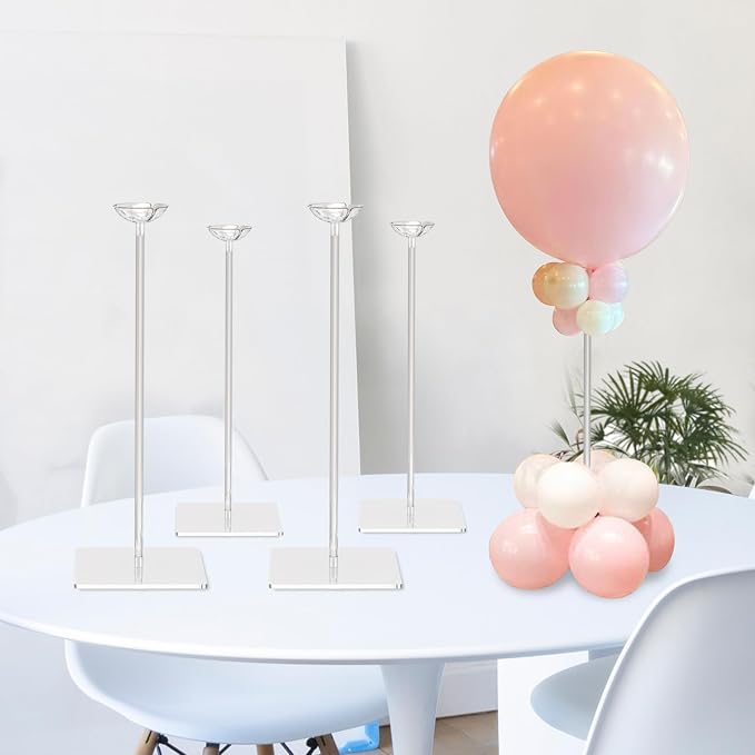 TekXYZ 15.75" Clear Acrylic Balloon Stand by TEKXYZ