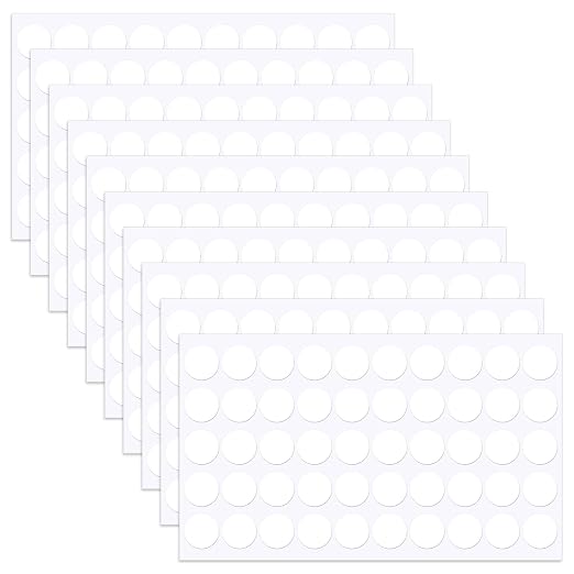 500pcs 0.78 Inch Double Sided Sticky Dots, Mini Clear Glue Adhesive Dots by Juasky