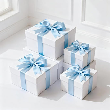 KINGLAKE Light Blue Satin Ribbon – 1-1/2 Inch x 2 Rolls Baby Blue Ribbon - Image 6