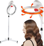 Multifunctional Portable Hooded Dryer, 3-in-1 Orbital Rotary Hair Processor, Adjustable Mobile Hair Steamer, Vertical Professional Styling Infrared Hair Dryer, for Salon Home Use, 950W