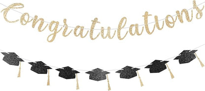 Pre-Strung Congratulations Banner Glitter Congratulations Banner by Unknown