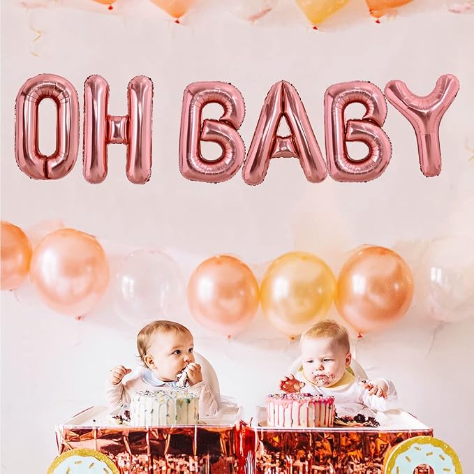 TONIFUL Rose Gold Letter Balloons 2 Set 16 Inch A-Z Custom Alphabet Banner | 52 - Image 5