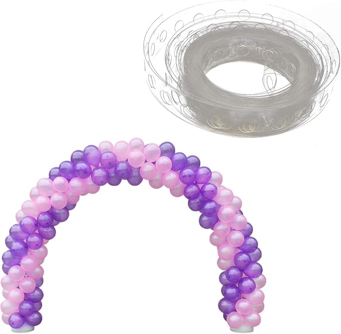 Honbay 4 Rolls Clear Single Hole Balloon Garland Kits Balloon Decorating Strips - Image 3