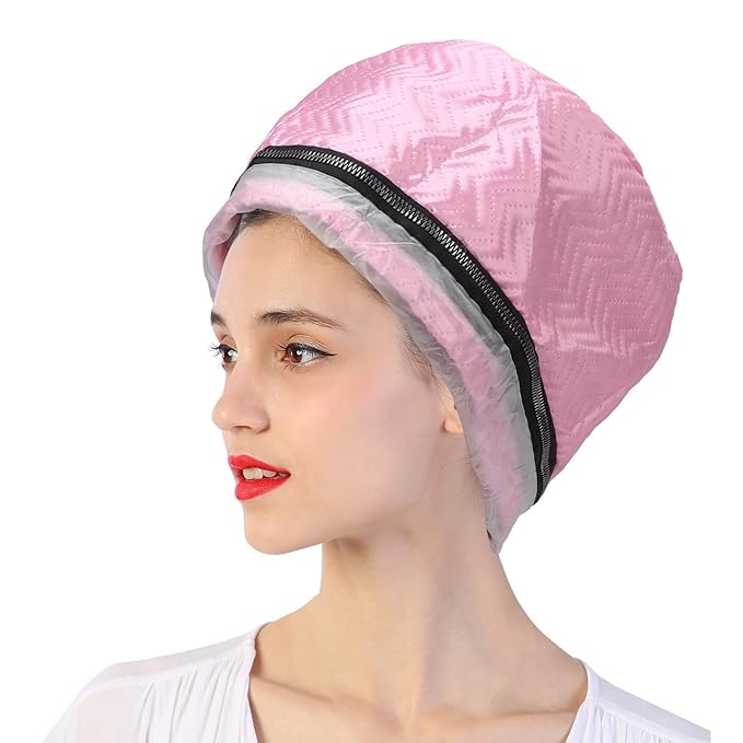Hair Care Hat,Hair SPA,Electric Hair Thermal,Nourishing Care Hat,Hair Thermal Treatment, Temperature Adjustable Deep Conditioning Electric Heat