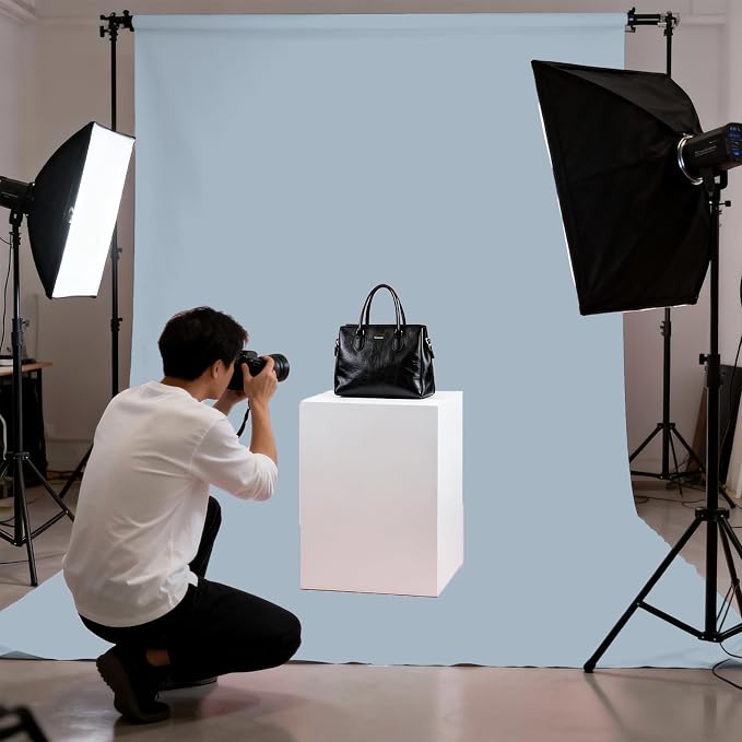 Dusty Blue Photography Backdrop - Image 4