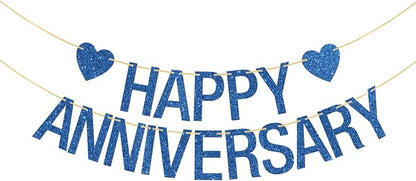 Happy Anniversary Banner, Wedding Company Anniversary Party Banner, Retirement by Halodete
