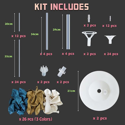 Balloon Column Kit for Floor- Set of 2, Balloon Columns - Image 2