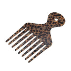 VOCOSTE Hair Picks for Curly Hair, Gentle Detangling Wide Tooth Comb, Afro Pick, Hair Pick Comb, Hangable Hair Styling Tool for Hair Care, Black Brown
