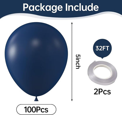 Navy Blue Balloons, Birthday Decoration, Wedding Party, Baby Shower Decorations - Image 2