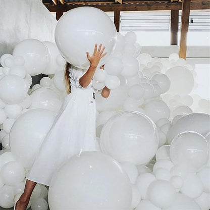 24pcs 18 Inch Big White Balloons Latex Round Balloons Giant White Balloon Jumbo - Image 6