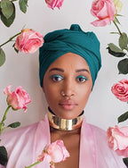 Harewom Head Wraps for Black Women Stretch Head Scarf Long African Hair Wraps Turban Headwraps Jersey Headbands