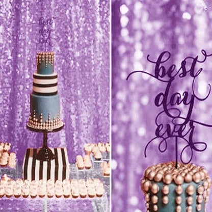 Eternal Beauty Lavender 3mm Sequin Backdrop 10x10 Ft - Image 3