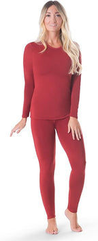 Rocky Thermal Underwear Women Long Johns Womens Thermals Top Bottom Set Fleece Lined Under Wear Clothes Base Layer Thermals