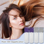 4 PCS Root Comb Applicator Bottle,Hair Oiling Applicator,Hair Oil Applicator Bottle for Hair Dye Shampoos Hair Salons.6oz (Purple+Grey)