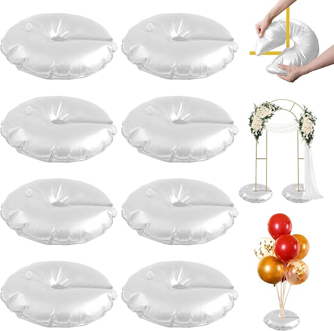 White Balloon Arch Weights, Heavy Duty Water-Filled Base Weights by Unknown