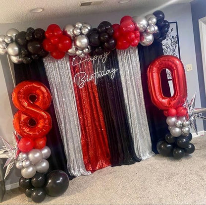 Red Number 0 Balloon 40 Inch, 0th Birthday Party Decorations Men Women | Foil - Image 2