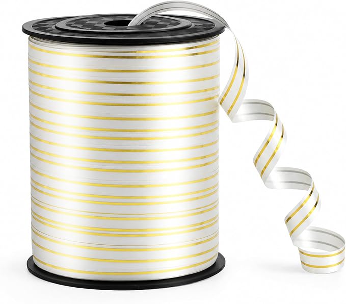 TONIFUL 250 Yards Silver Curling Ribbon by TONIFUL